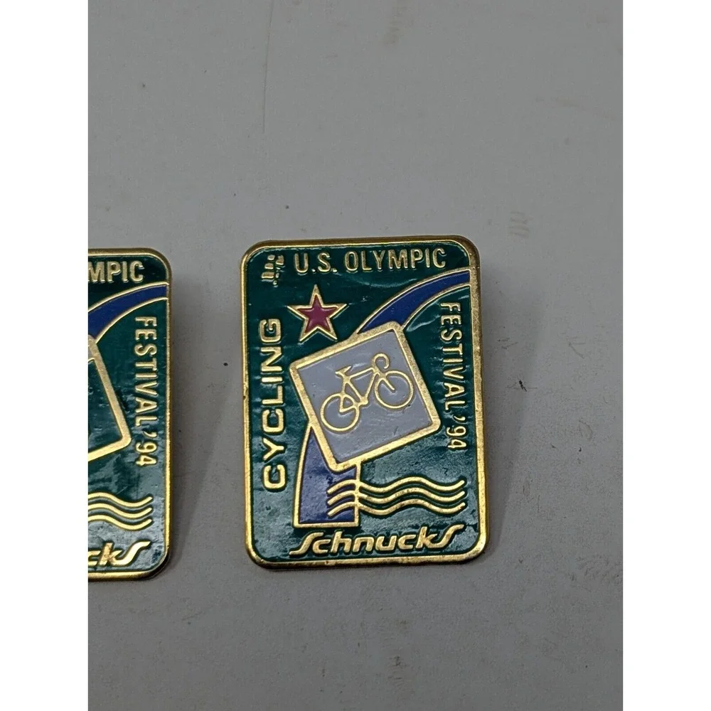 US Olympic Festival 94 Schnucks Enamel Pin Lot  1994 Cycling‎ Awards VTG